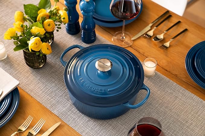 Le Creuset Enameled Cast Iron Signature Round Dutch Oven, 9 qt., Marseille