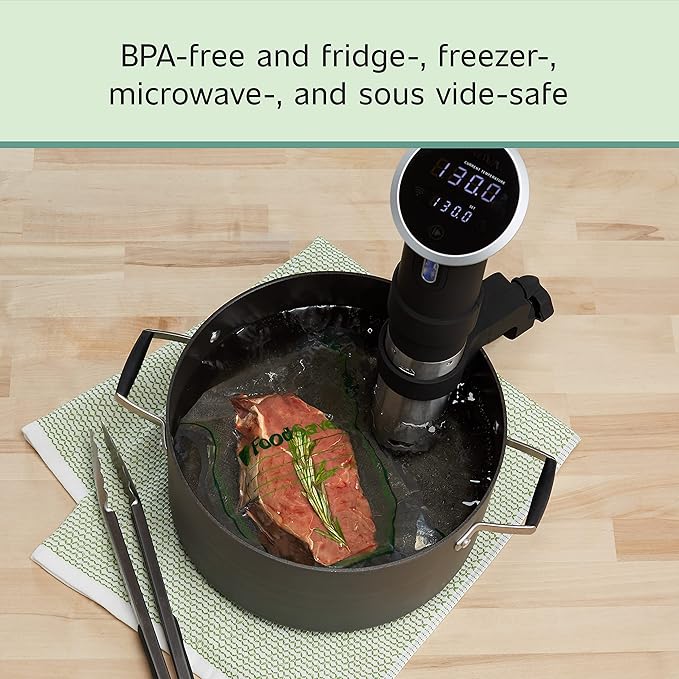 FoodSaver Easy Fill 1-Gallon Vacuum Sealer Bags | Commercial Grade and Reusable | 10 Count