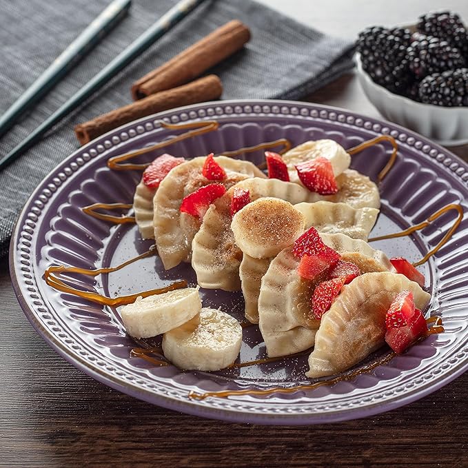 MasterChef Junior Kids Dumpling Making Set- 5 Pc Kit- Real Cookware Includes Recipes, Steamer Basket, Mold, Press Measuring Spoons Steamer Paper, Homemade Cooking Party for Dim Sum Soups Chinese Food
