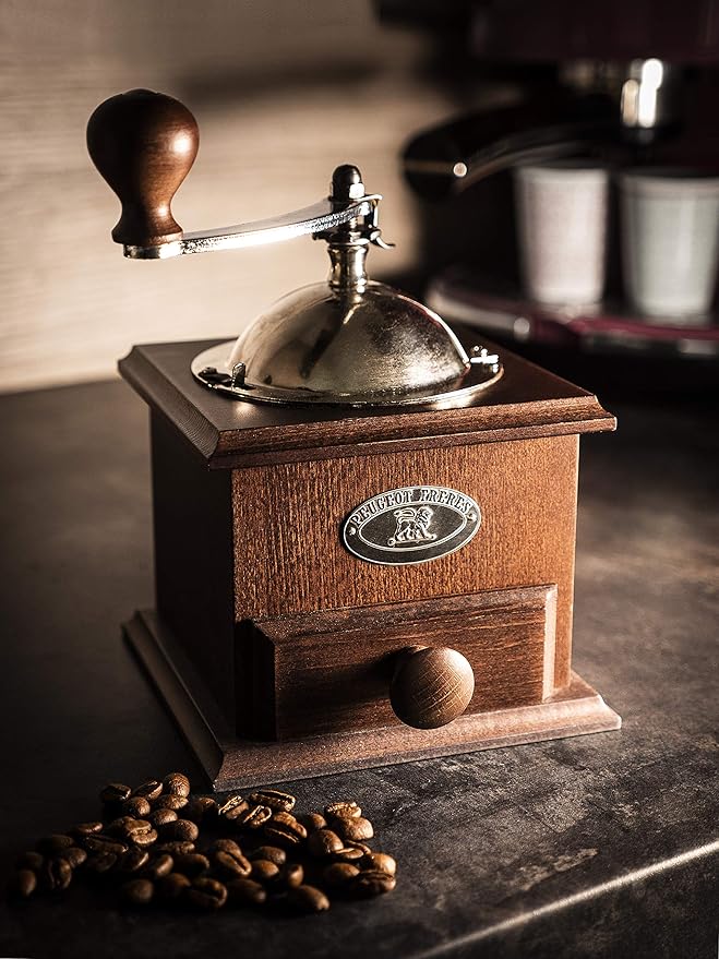 Peugeot Nostalgie Hand Coffee Mill, Walnut