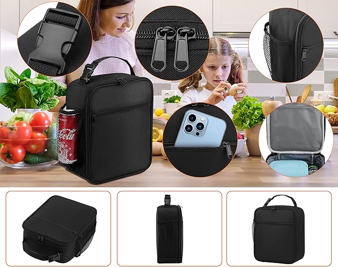 ZM-YOUTOO Lunch Box for Men - Reusable Lunch Bag Men Adult Women- Insulated Small LunchBox