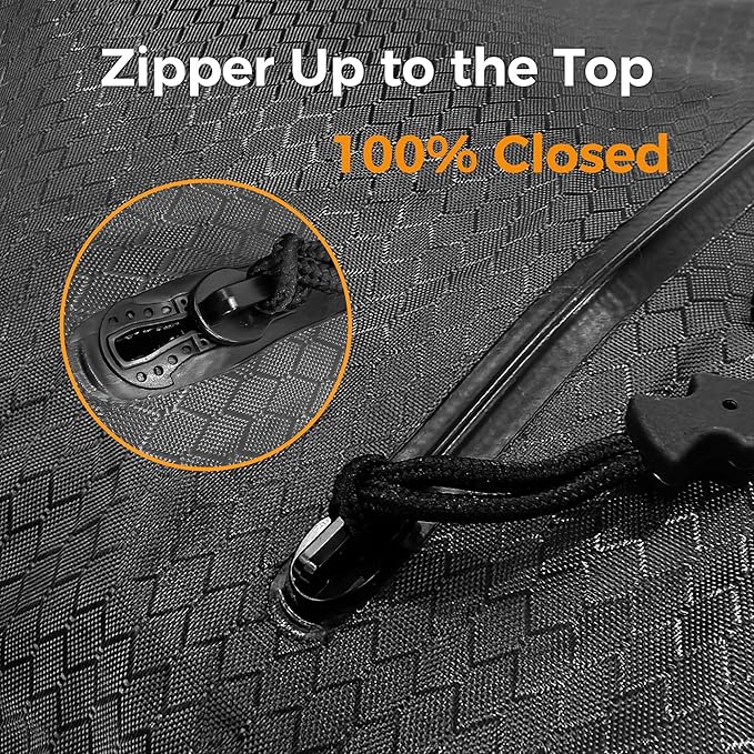 ZPO Vacuum Travel Bags with Wireless Electric Pump (2 Pack), IP67 Waterproof Reusable Compression Packing Cubes with Transparent Window, Space Saver Storage Bags for Clothes, Luggage & Suitcase
