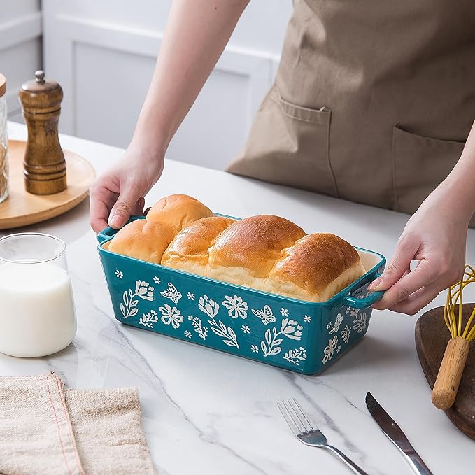 Wisenvoy Bread Pan Loaf Pan Ceramic Bread Pans for Baking Meatloaf Pan Nonstick Loaf Pans