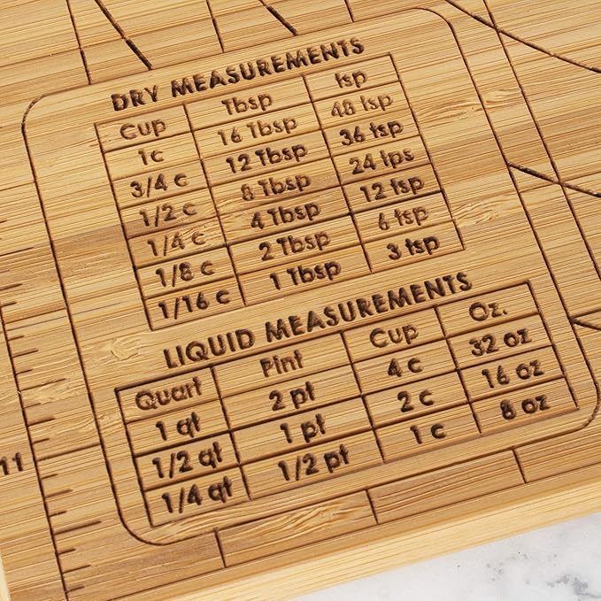Totally Bamboo Reversible Baker's Board and Carving Butcher Block with Juice Grooves