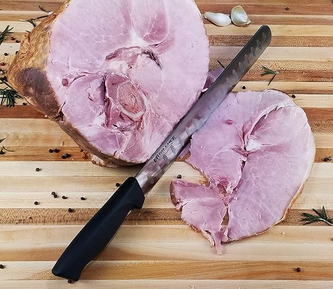 Ergo Chef Prodigy Series 12-Inch Razor-Sharp Meat Slicing Knife – High-Carbon Stainless Steel Blade, Non-Slip Ergonomic Handle for Brisket, Turkey, Ham, and Prime Rib Cutting