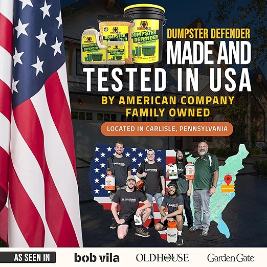 BEEST Dumpster Defender - 3lbs Outdoor Trash Can Deodorizer & Liquid Waste Absorber (Made in USA) Biodegradable Trash Can Odor Eliminator - Powerful Garbage Deodorizer for Always-Fresh Bins - 14 Cups