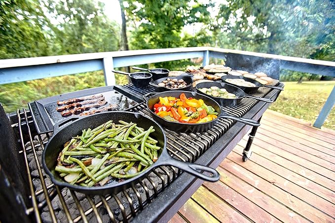Lodge 12 Inch Pre-Seasoned Cast Iron Skillet - Dual Assist Handles - Use in the Oven,on the Stove,on-the Grill,or Over a Campfire - Black,(Pack of 3)
