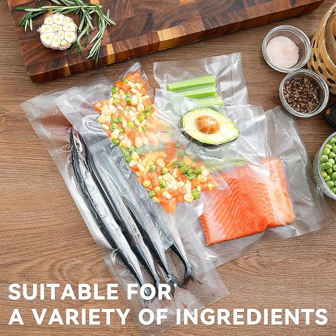 Wevac Vacuum Sealer Bag Rolls, 11"x16' (2 Rolls), Heavy Duty Food Storage for Sous Vide, Freezer, Meal Prep, Keep Food Fresh Longer