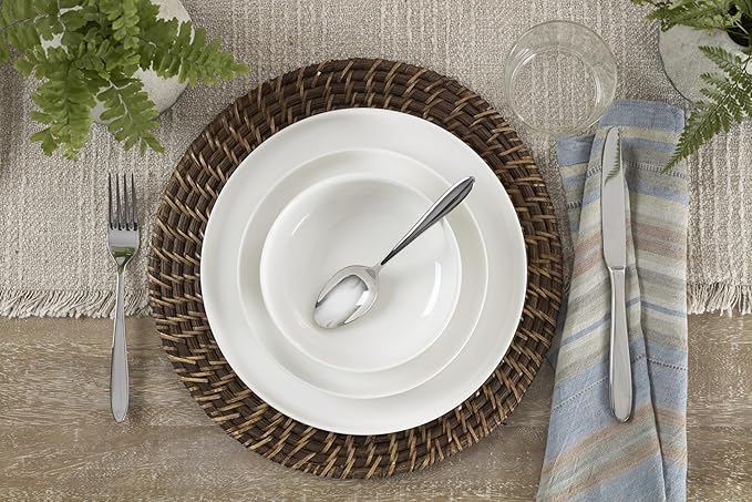 Oneida 899205 24 Seven White 24-Piece Dinnerware Set, Service For 8