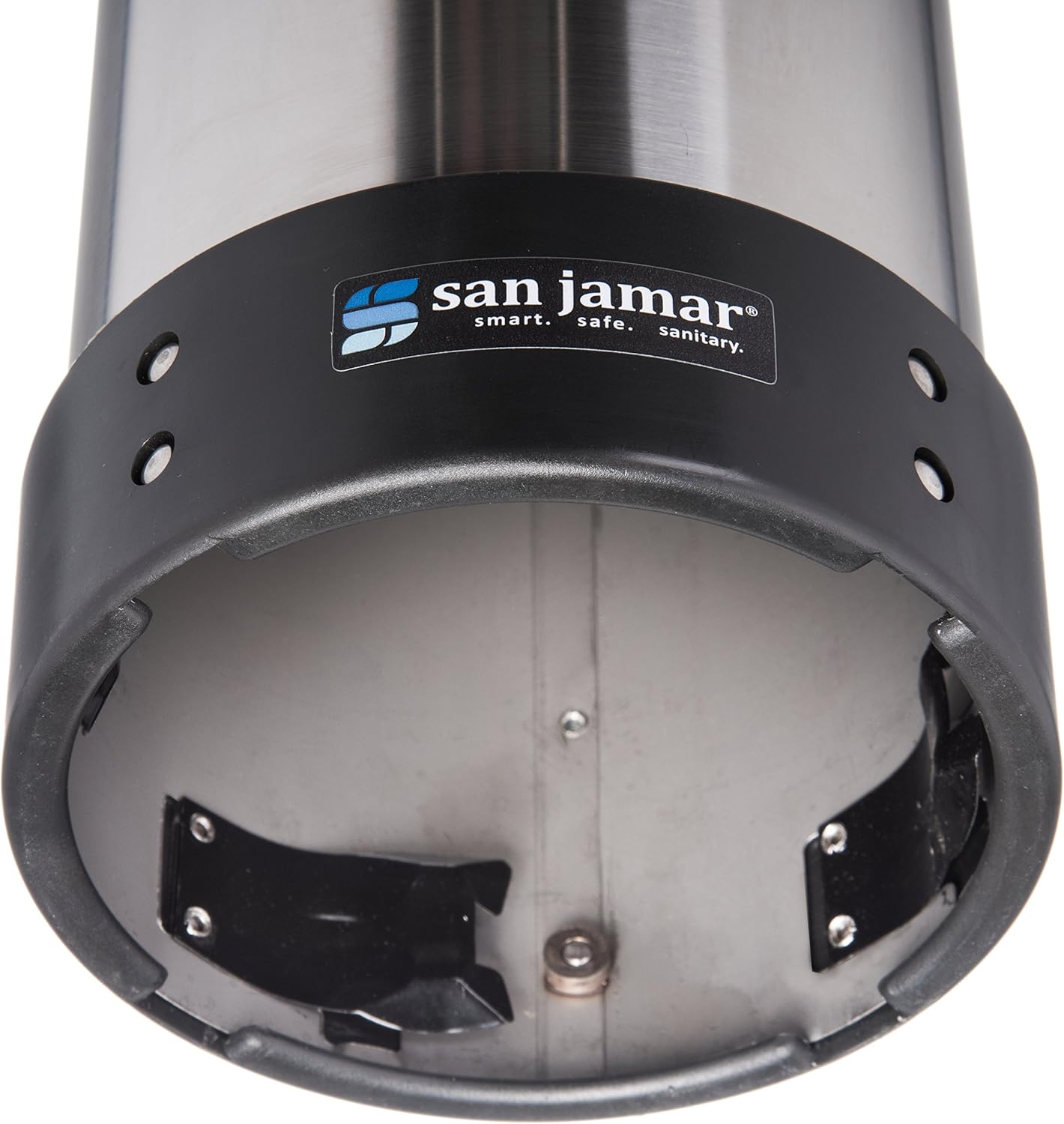 San Jamar Pull-Type Cup Dispenser 32-46 Oz. Cups for Restaurants, Home, and Office, Plastic, 23.5 Inches, Silver, Large