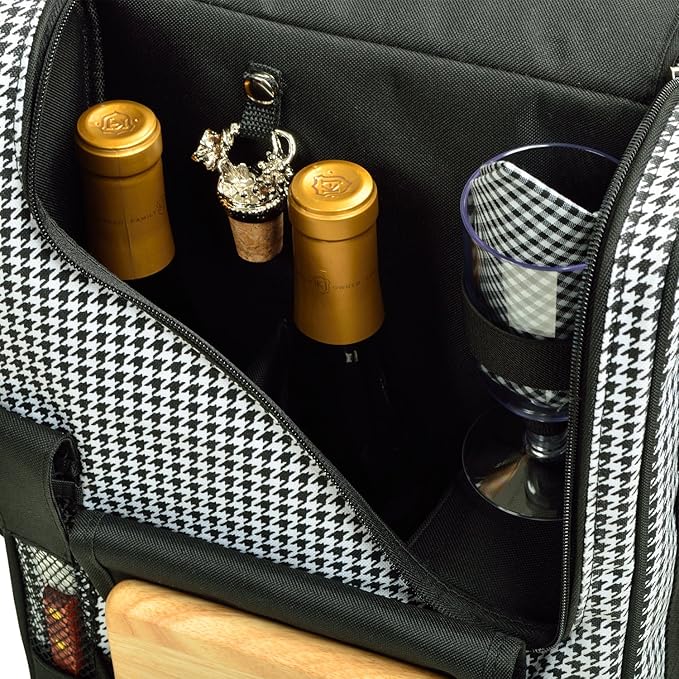 Picnic at Ascot Original Insulated Wine and Cheese Cooler Bag - Designed, Assembled & Quality Approved in the USA