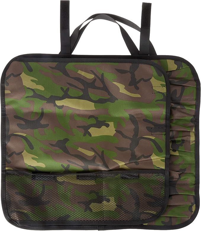 Mercer Culinary 7-Pocket Knife Roll Storage Bag, Camouflage