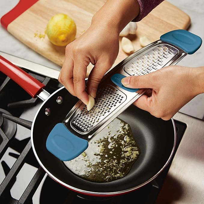 Rachael Ray Multi Stainless Steel Grater, Marine Blue, Small