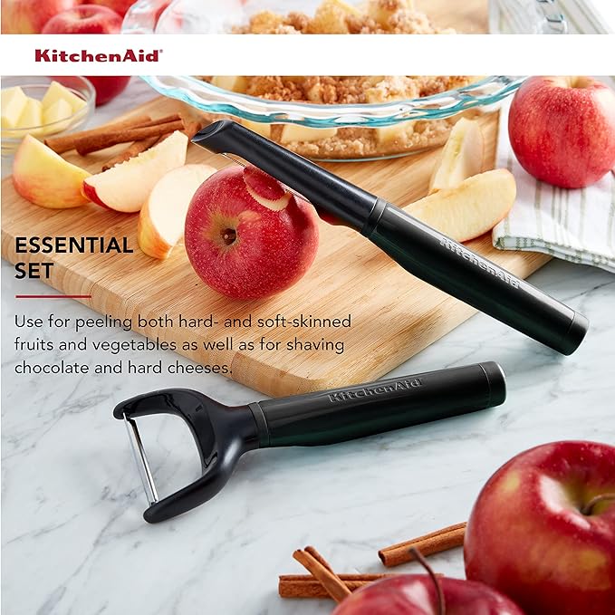 KitchenAid Universal Euro Y Peeler, Set Of 2, Black