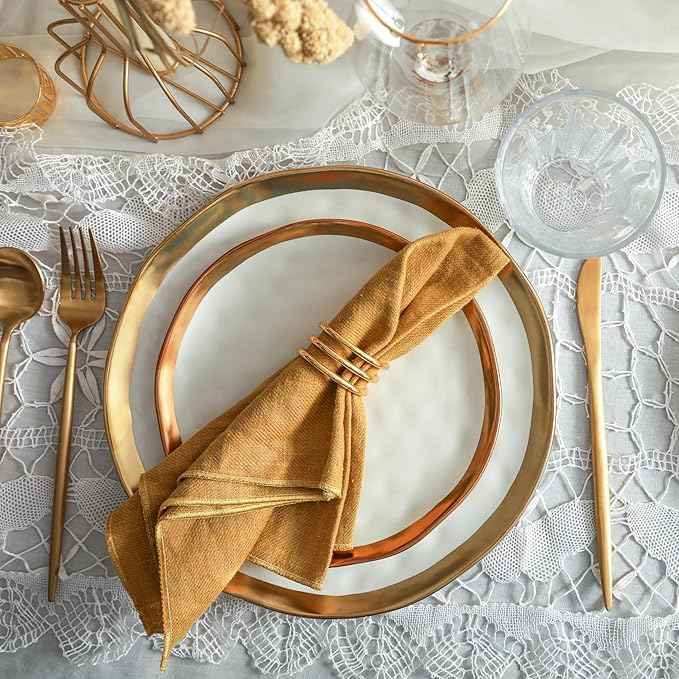 Stone Lain Florian Modern Porcelain Dish Set, 32-Piece Dishes for 8, White