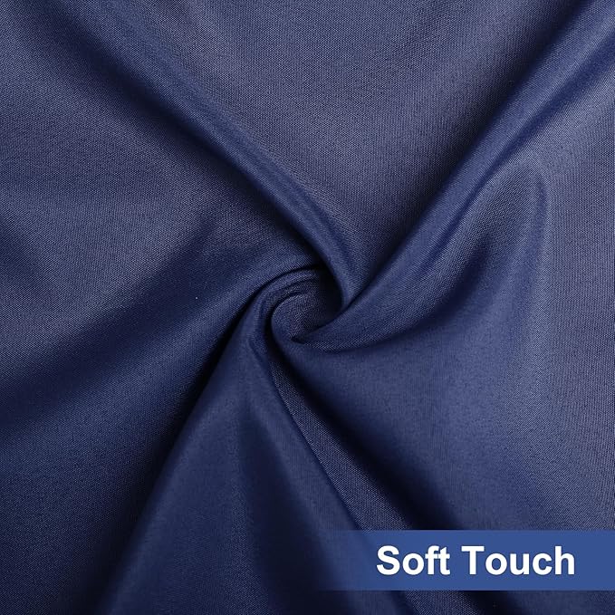 homing Rectangle Table Cloth Cover, Waterproof Polyester Elastic Fitted Tablecloth, Fits for 5 Foot Folding Tables, Washable Table Protector for Picnic, Camping, Outdoor (Navy Blue, 36" x 60")