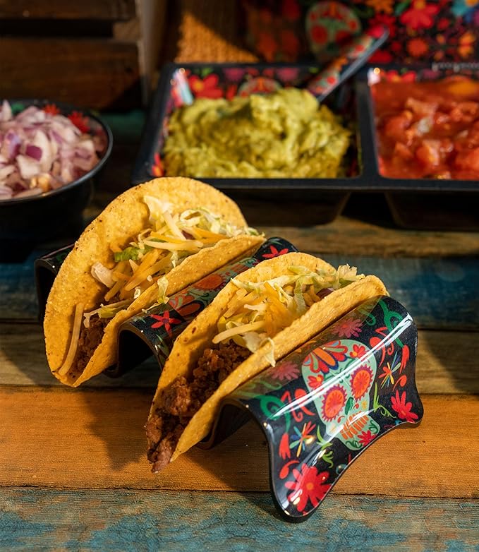 Prepara Day of the Dead Fiesta 9 Piece Taco Set