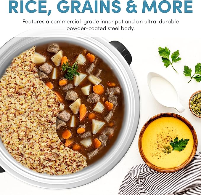 Aroma Housewares Commercial 60-Cup (Cooked) / 14Qt. Rice & Grain Cooker (ARC-1430E), White & 60-Cup (Cooked) (30-Cup UNCOOKED) Commercial Rice Cooker (ARC-1033E),White