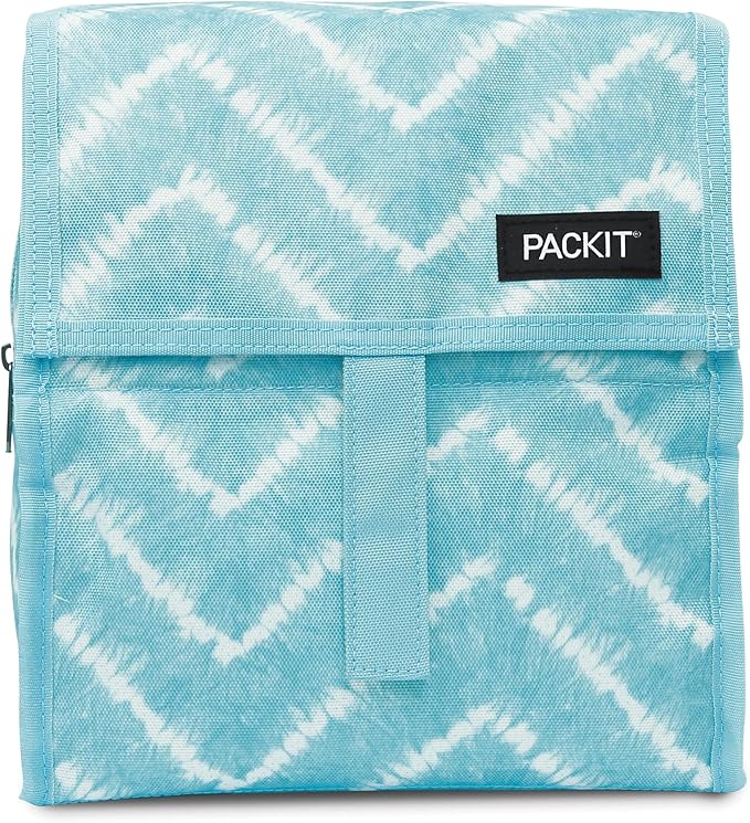Packit, Lunch Bag Freezable Aqua Tie Dye