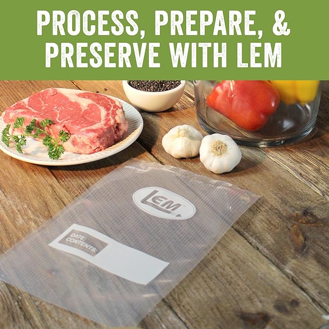 LEM Maxvac 11" x 16" Gallon Resealable Vacuum Bags
