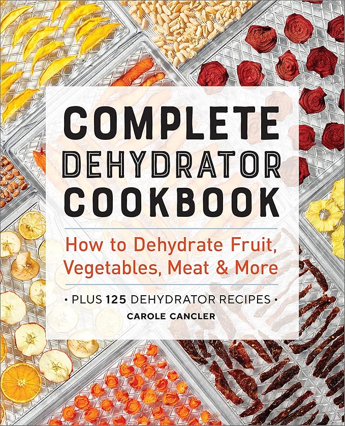 Electric Food Dehydrator Machine, Professional Multi-Tier Kitchen Food Appliances & Complete Dehydrator Cookbook: How to Dehydrate Fruit, Vegetables, Meat & More