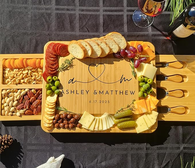 Personalized Charcuterie Board, Cutting Board Wedding Gift, Couple Christmas Gift, Bridal Shower Gift, Housewarming Gift, Anniversary Gift