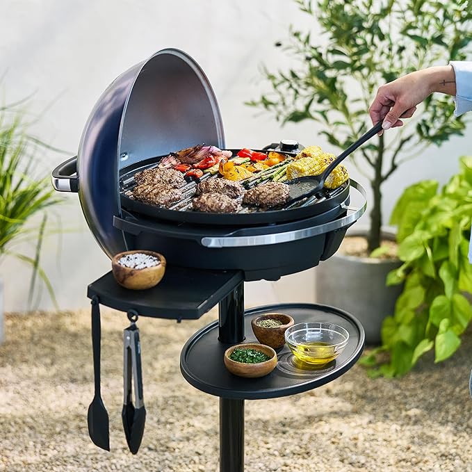 GreenPan 2-in-1 Portable Indoor/Outdoor Electric Grill & Griddle, Navy