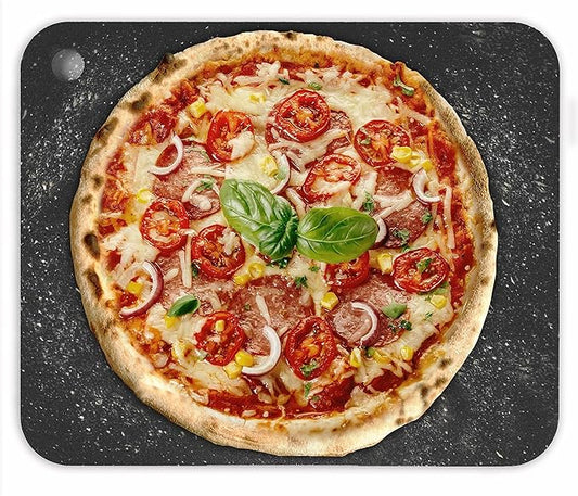 Chef Pomodoro Pizza Steel for Oven 16 Inch 1/4 Inch Thick, Baking Steel for Oven, Grill, Sourdough Bread, Baking Stone for Oven With Lifting Holes 16" X 13.25" (40.6 x 33.6 cm)