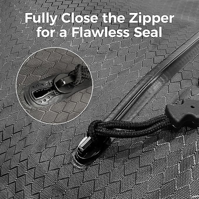 ZPO Vacuum Travel Bags with Wireless Electric Pump (2 Pack), IP67 Waterproof Reusable Compression Packing Cubes with Transparent Window, Space Saver Storage Bags for Clothes, Luggage & Suitcase