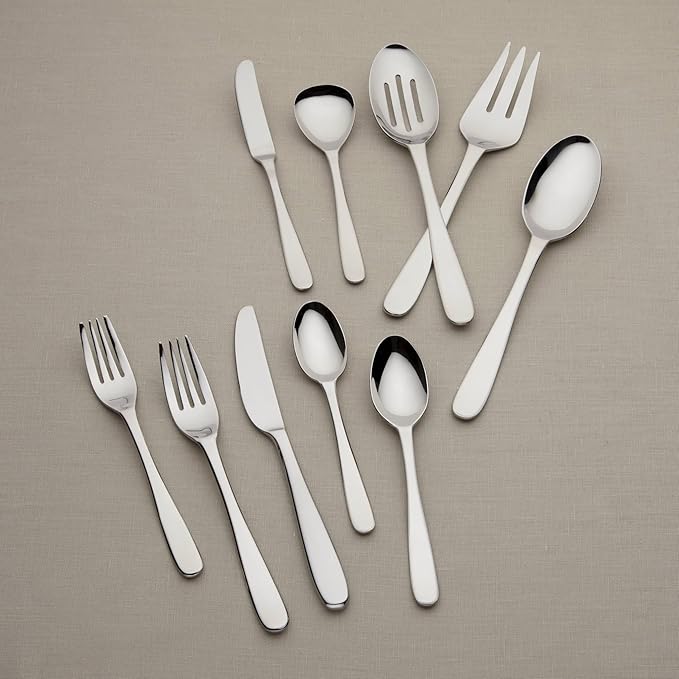 Lenox Stratton Flatware Set, Silver, 65 Piece