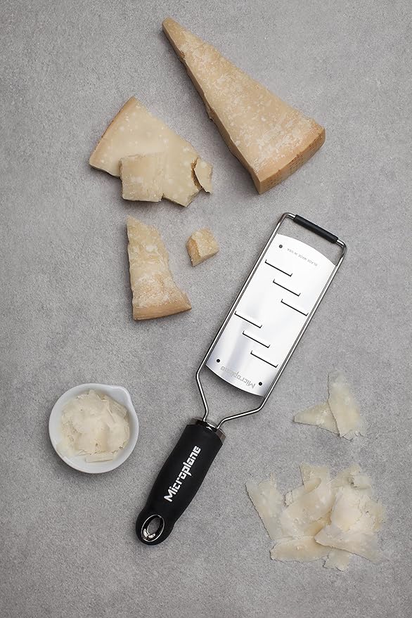 Microplane Gourmet Series Hand Held Parmesan Cheese Shaver (Black)