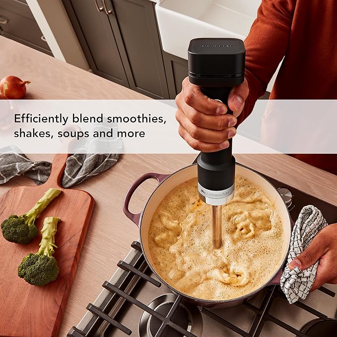 KitchenAid Go™ Cordless Hand Blender - battery sold separately, KHBRV00, Black Matte