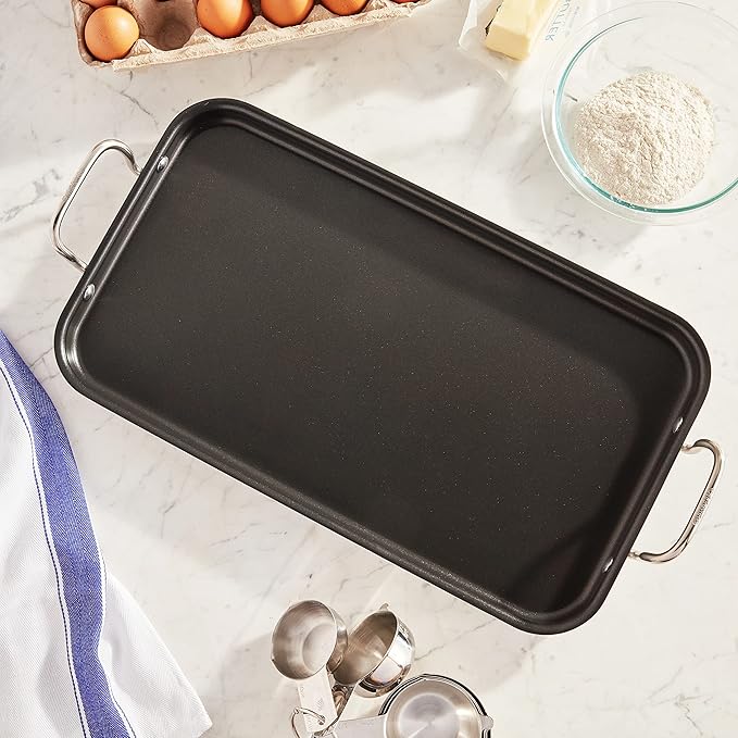 Cuisinart Griddle Skillet, Nonstick Double Burner, 10x18-Inch, MCP45-25NSP1