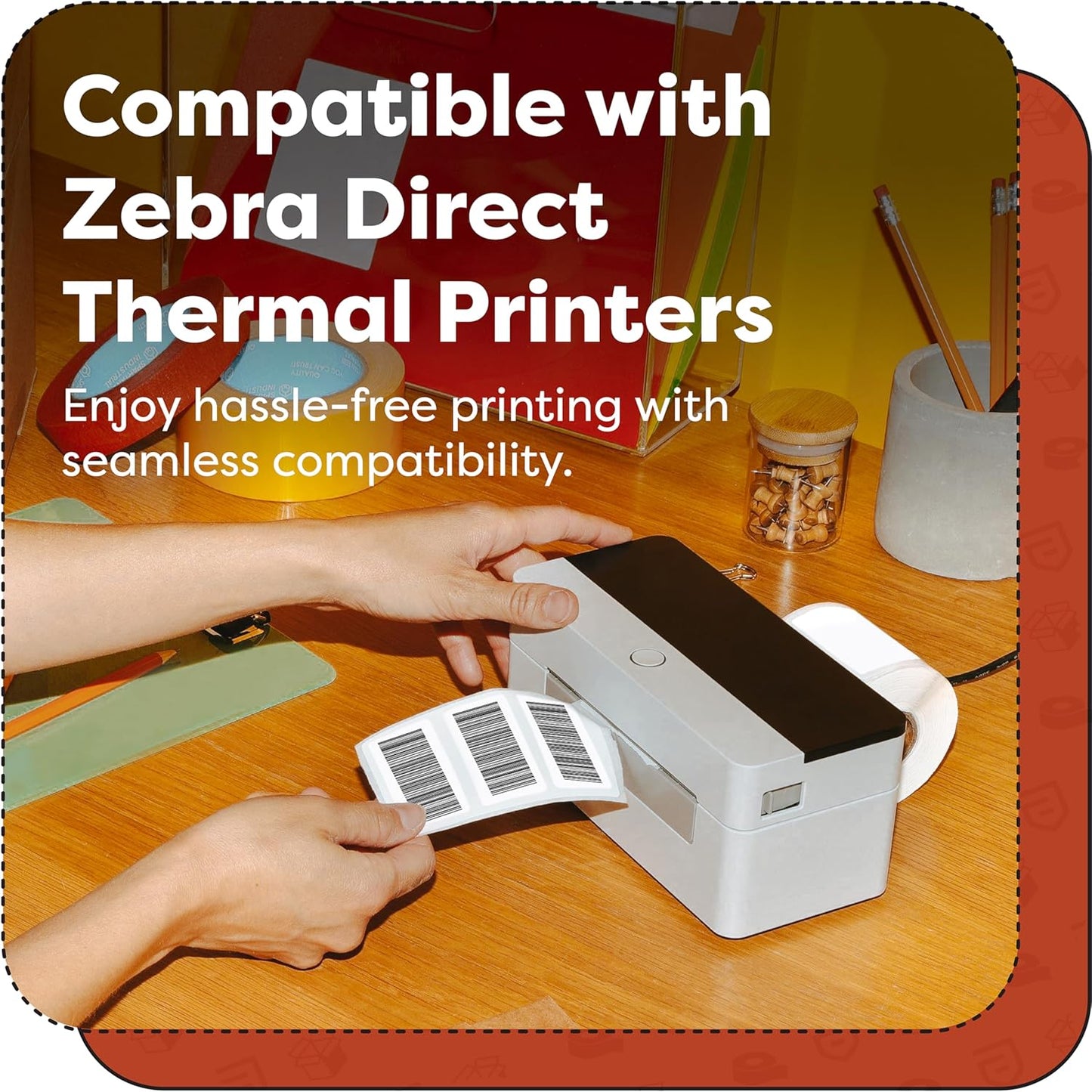 Aegis Adhesives - 1 ¼” X 1” Direct Thermal Multipurpose Labels for QR Codes, Price Tags, Perforated & Compatible with Zebra Desktop Printers - NOT Rollo Compatible (12 Rolls, 1300/Roll)