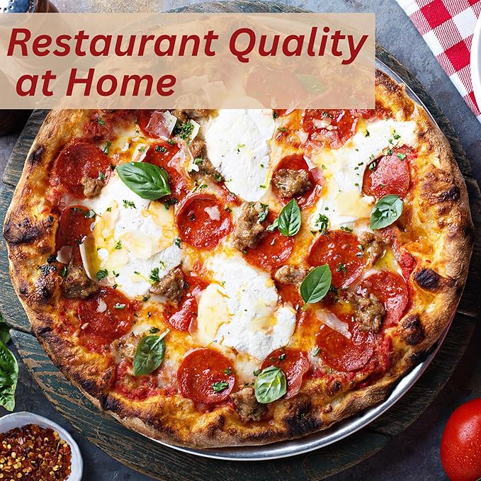 ThermiChef 14x20 Pizza Steel, 1/4" Thick, 19.2 lbs - Cooking Steel for Oven & Grill - Made in USA