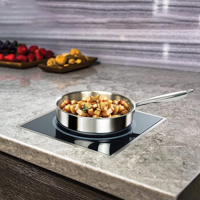 Winco EIDS-34 Commercial-Grade Drop-In Induction Cooktop Burner, 1800 W, 240 V