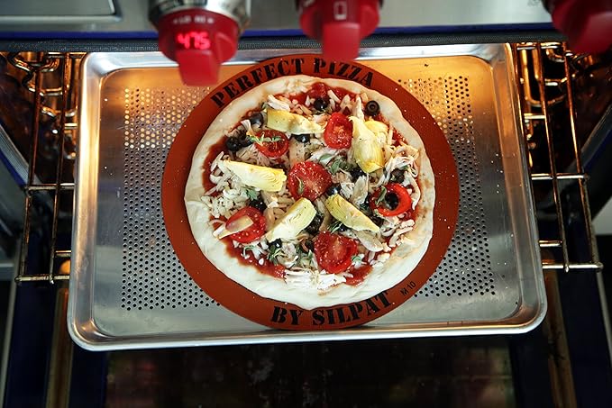 Silpat The Original Perfect Pizza Non-Stick Silicone Baking Mat, 12" Round, AH305-01