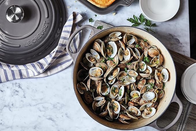 Le Creuset Enameled Cast Iron Signature Round Dutch Oven, 4.5 qt., Oyster