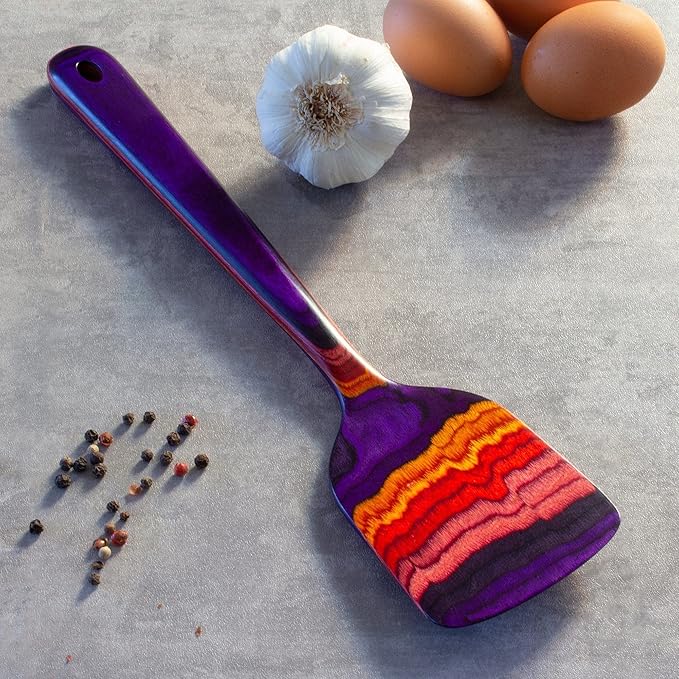Totally Bamboo Baltique Waikiki Collection 12-1/2" Wooden Spatula, Safe for Nonstick