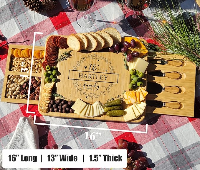 Personalized Charcuterie Board, Cutting Board Wedding Gift, Couple Christmas Gift, Bridal Shower Gift, Housewarming Gift, Anniversary Gift