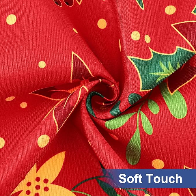 homing Rectangle Table Cloth Cover, Waterproof Polyester Elastic Fitted Tablecloth, Fits for 6 Foot Folding Tables, Washable Table Protector for Christmas, Holiday, Party (Flowers, 30" x 72")