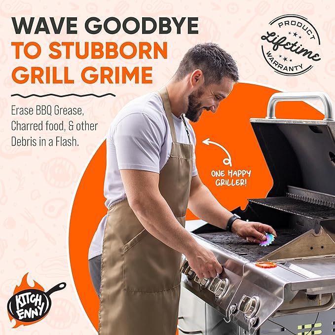 Bristle-Free Grill Scraper Gadget for Dads Who Like Grilling and Have Everything