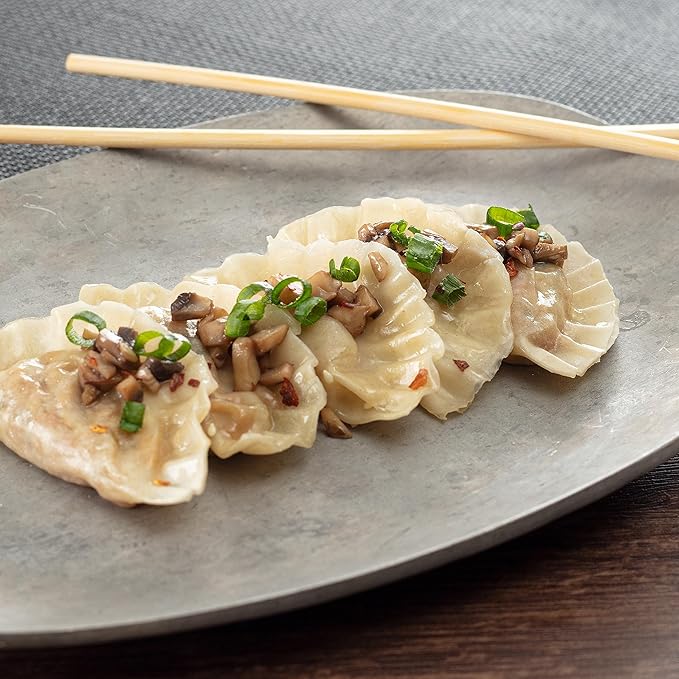 MasterChef Junior Kids Dumpling Making Set- 5 Pc Kit- Real Cookware Includes Recipes, Steamer Basket, Mold, Press Measuring Spoons Steamer Paper, Homemade Cooking Party for Dim Sum Soups Chinese Food