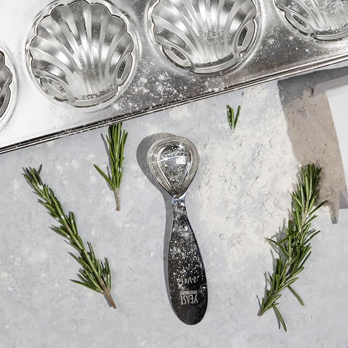 Fox Run Stainless Steel Scallop Shell Madeleine Pan, 12 French Cookie Mold Baking Pan