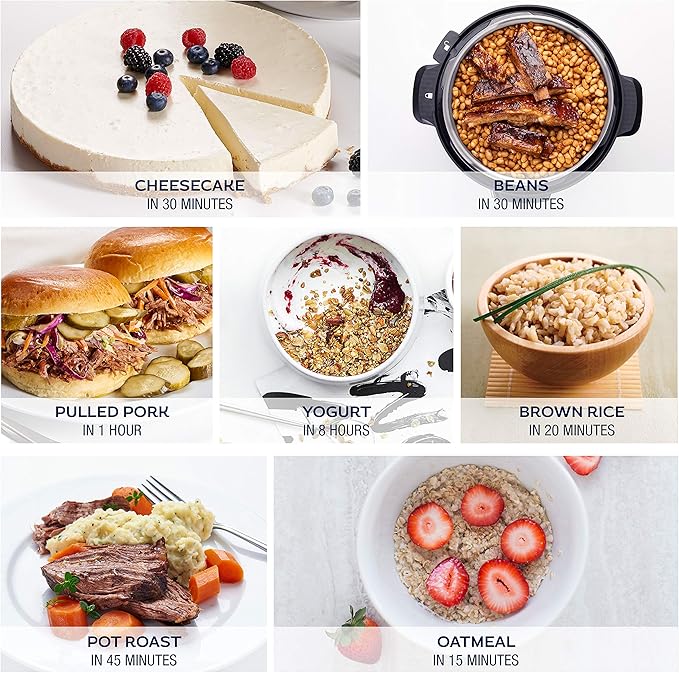 Zavor LUX Edge 6 Quart Programmable Electric Multi-Cooker: Pressure Cooker, Slow Cooker, Rice Cooker, Yogurt Maker, Steamer and more - Stainless Steel (ZSELE02)