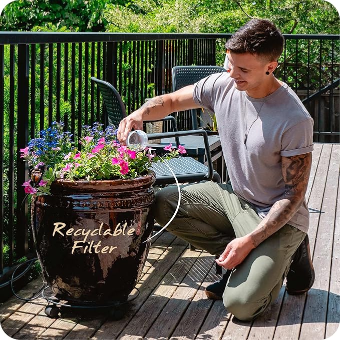 Single Replacement MINA Alkaline Water Filter by Santevia | Single At Home Water Pitcher Filter Adds Minerals and Makes Alkaline Water | Chlorine and Lead Water Filter | American Filtration Media