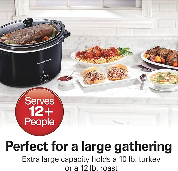 Hamilton Beach Slow Cooker & Digital Programmable Rice Cooker & Food Steamer, 8 Cups Cooked (4 Uncooked), With Steam & Rinse Basket, Stainless Steel (37518)