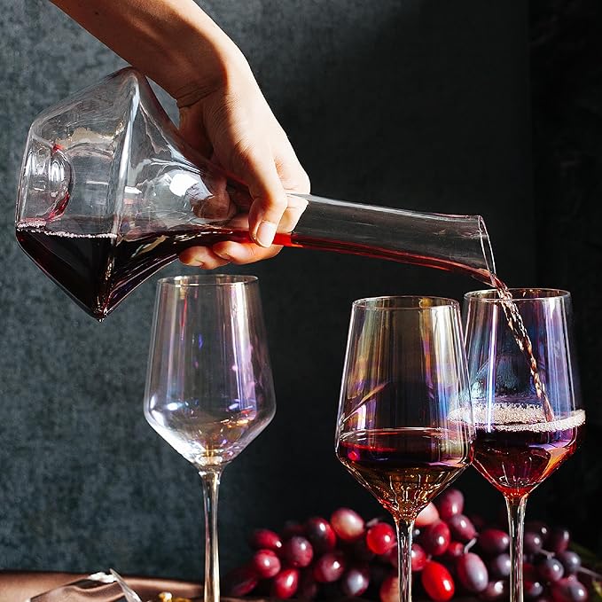 BTaT- Wine Decanter with Stopper, Red Wine Decanter with Lid