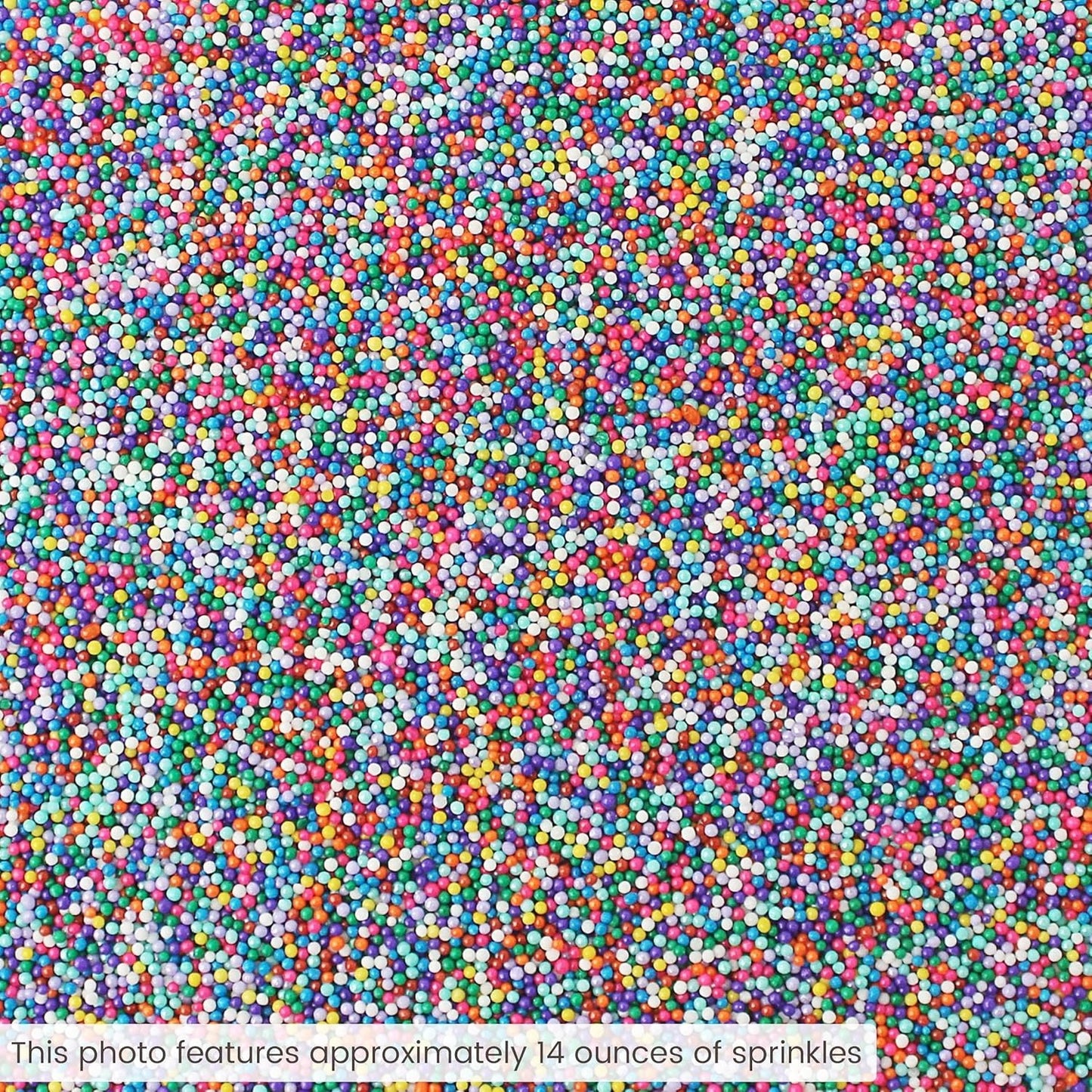 Sprinkle Pop Cool Rainbow Nonpareil Sprinkle Mix| with hues of Blue Purple Pink Non Pareil Sprinkles| Decorating Nonpareils Made in USA for Birthday Cupcakes Donuts Cakes Cookies, 4oz