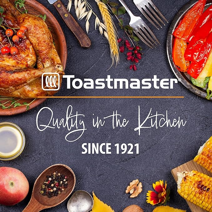Toastmaster 2.6L Air Fryer - Instant Air Fryer with 2.75 Quart Capacity - Kitchen Appliance for Healthy Cooking - Compact Appliance with Slide-Out Basket - Oil-Free Kitchen Gadget